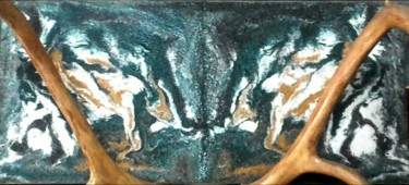 Картина под названием "Лик зверя" - Валерий Сапрыкин, Подлинное произведение искусства, Монотип Установлен на Деревянная пан…