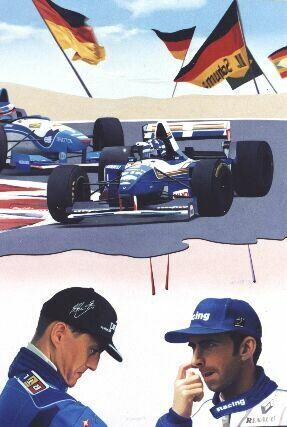 Pintura titulada "Formule 1" por Valeri Tsvetkov, Obra de arte original, Oleo