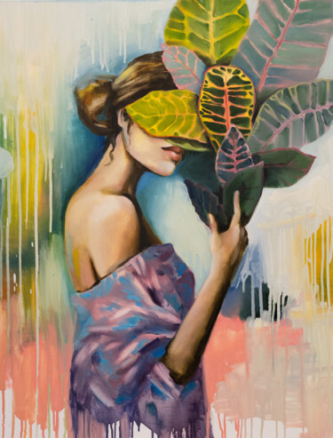 Painting titled "ADOPTION – colorful…" by Valeria Amirkhanyan, Original Artwork, Oil