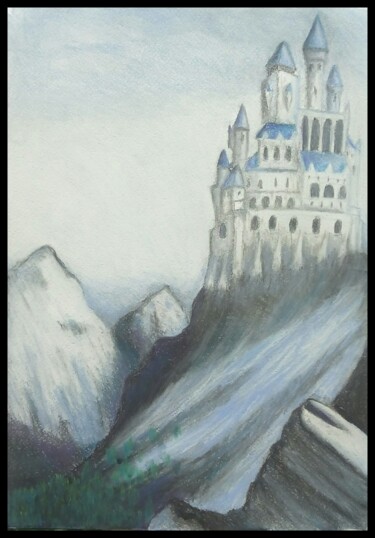 Картина под названием "Ледяной Предел" - Валерия Андреева, Подлинное произведение искусства, Пастель