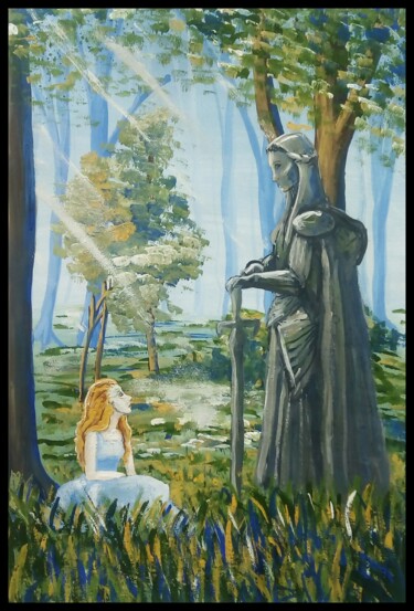 Картина под названием "Безнадежная любовь" - Валерия Андреева, Подлинное произведение искусства, Гуашь