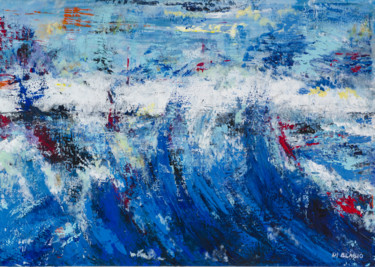 Pittura intitolato "Mare d'inverno" da Valeria Di Blasio, Opera d'arte originale, Acrilico