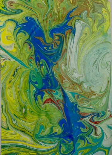 Pintura titulada "Verde" por Valeria Gallero, Obra de arte original, Gouache