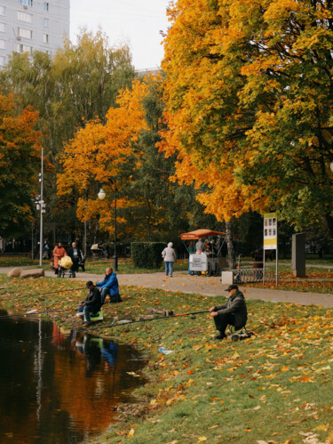 Fotografia zatytułowany „Осень в парке” autorstwa Valeria Nikitina, Oryginalna praca, Fotografia cyfrowa