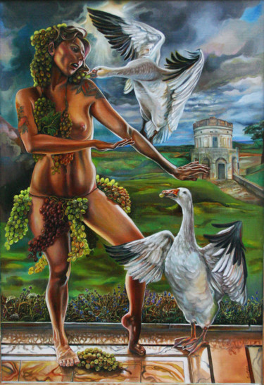 Pittura intitolato "dance of theodore" da Valeria Perschyna, Opera d'arte originale, Olio