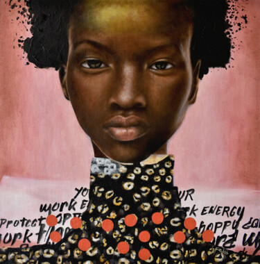 Queen Painting titled "Queen" by Valeria Feliú, Original Artwork, Oil