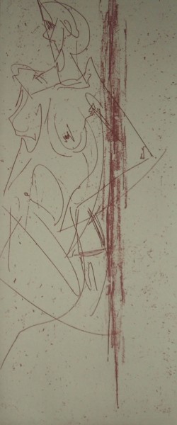 Incisioni, stampe intitolato ""Corpus: frazione"" da Valeria Luccioni, Opera d'arte originale, Acquaforte
