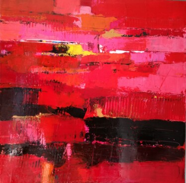Malerei mit dem Titel "tramonto" von Valeriano Lessio, Original-Kunstwerk, Acryl