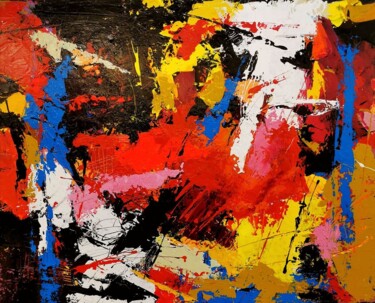 Pittura intitolato "enigma" da Valeriano Lessio, Opera d'arte originale, Smalto