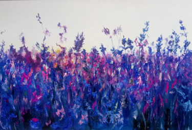 Peinture intitulée "Lavender Bliss" par Valeriia Radziievska, Œuvre d'art originale, Huile Monté sur Châssis en bois