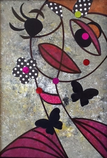 Peinture abstraite Painting titled "Peinture abstraite" by Valerie Castets, Original Art, Acrylic