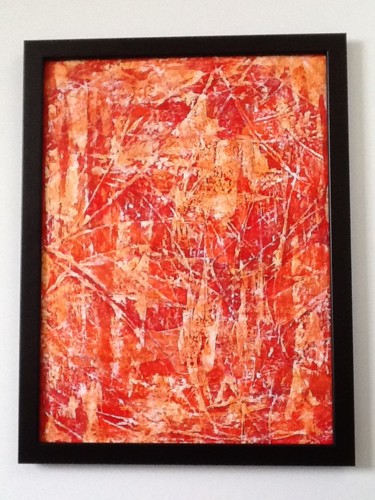 Painting titled "Abstrait 81" by Valerie Castets, Original Artwork, Acrylic