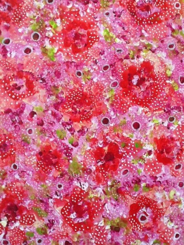 Peinture intitulée "Peinture florale 147" par Valerie Castets, Œuvre d'art originale, Acrylique