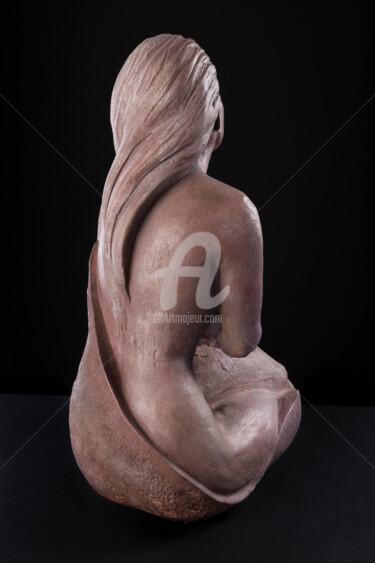 Sculpture intitulée "La mystérieuse mélo…" par Valerie Barrault, Œuvre d'art originale, Argile