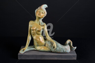 Γλυπτική με τίτλο "Sirène d'Alexandrie" από Valerie Barrault, Αυθεντικά έργα τέχνης, Πηλός