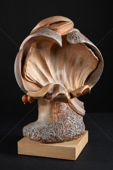 Escultura intitulada "Envers de pérégrina" por Valerie Barrault, Obras de arte originais, Terracota