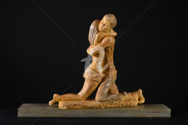 Rzeźba zatytułowany „Nous deux.” autorstwa Valerie Barrault, Oryginalna praca, Terakota