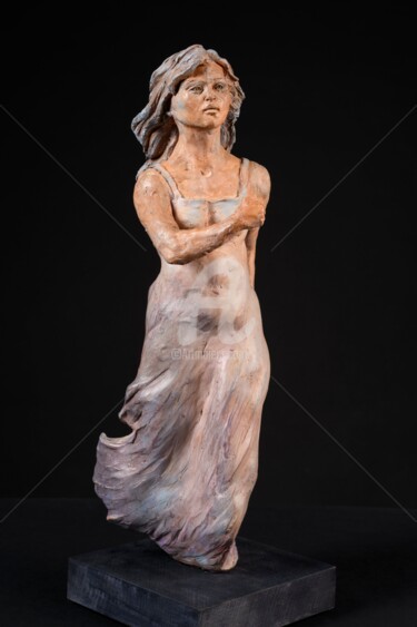 Sculpture titled "2021, sur un air d'…" by Valerie Barrault, Original Artwork, Terra cotta