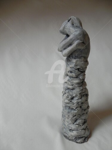 Sculpture titled "La Dame du lac" by Valerie Barrault, Original Artwork, Ceramics