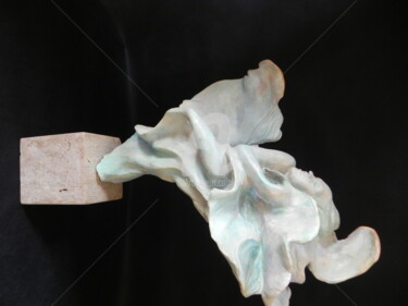 Sculpture titled "ange des océans vue…" by Valerie Barrault, Original Artwork, Ceramics