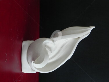 Sculpture titled "spirale debout" by Valerie Barrault, Original Artwork, Ceramics
