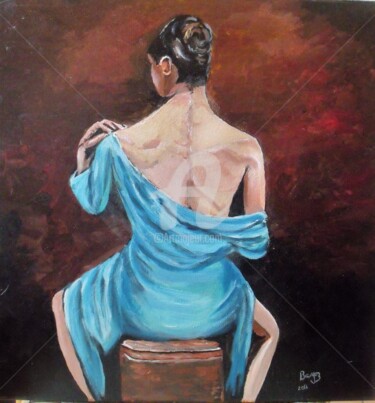 Peinture intitulée "déshabillez moi" par Valérie Barrett, Œuvre d'art originale, Acrylique Monté sur Châssis en bois