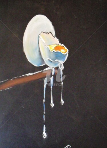 Peinture intitulée "Cassures" par Valérie Barrett, Œuvre d'art originale, Pastel