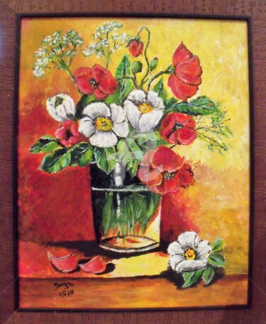 Painting titled "Composition Acidulée" by Valérie Barrett, Original Artwork, Acrylic