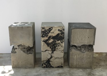 Sculpture titled "blocs-beton.jpg" by Valerie Billet, Original Artwork