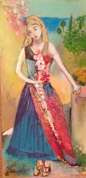 Malerei mit dem Titel "Éloïse" von Valérie Blum (Valery), Original-Kunstwerk, Andere