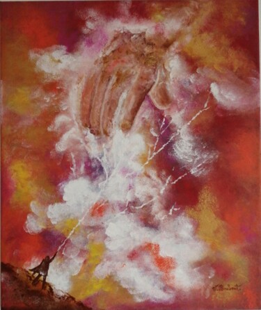 Peinture intitulée "Zeus" par Valérie Boularot, Œuvre d'art originale, Acrylique