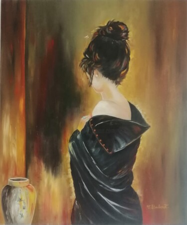 Painting titled "Douceur" by Valérie Boularot, Original Artwork, Oil