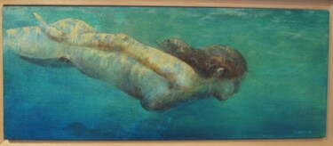 Peinture intitulée "Sirène" par Valerie Colaiocco, Œuvre d'art originale