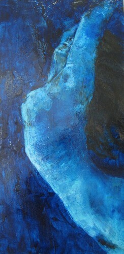 Peinture intitulée "L'arc bleu" par Valerie Colaiocco, Œuvre d'art originale
