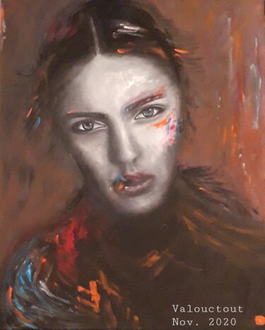 Peinture intitulée "Femme 9" par Valerie De Iseppi, Œuvre d'art originale, Huile