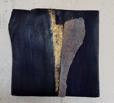 Painting titled "De sable et d'or" by Valérie De Laubrière, Original Artwork, Pigments