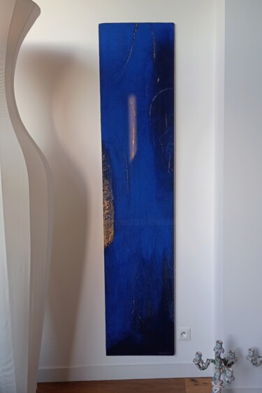 绘画 标题为“Bleu lumière” 由Valérie De Laubrière, 原创艺术品, 丙烯