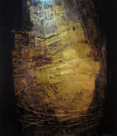 Painting titled "Eclat d'ombre" by Valérie De Laubrière, Original Artwork, Lacquer