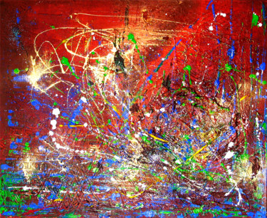 Malerei mit dem Titel "MARS" von Dulcibella Vgd, Original-Kunstwerk, Acryl