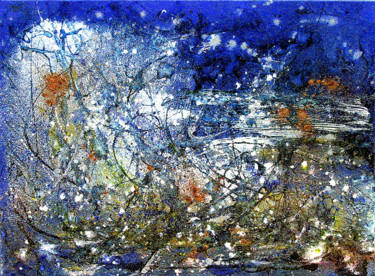 Malerei mit dem Titel ""Tempête en mer"" von Dulcibella Vgd, Original-Kunstwerk, Acryl