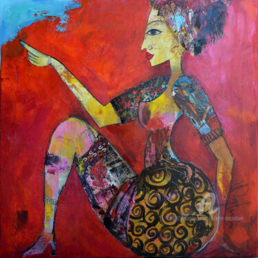 Peinture intitulée "femme 06" par Valérie Depadova, Œuvre d'art originale, Acrylique