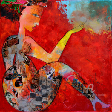 Painting titled "Femme 03" by Valérie Depadova, Original Artwork, Acrylic