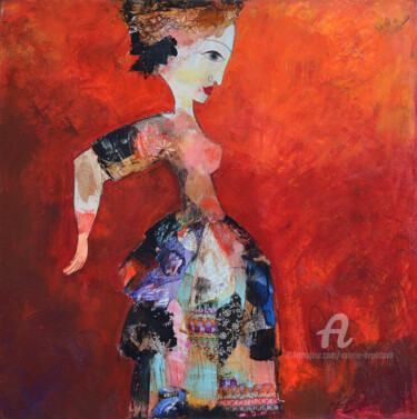 Pittura intitolato "Femme12" da Valérie Depadova, Opera d'arte originale, Acrilico