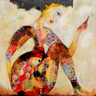 Malerei mit dem Titel "Ronde" von Valérie Depadova, Original-Kunstwerk, Acryl