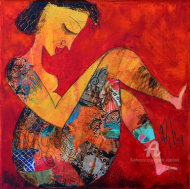 Pintura titulada "Savoir se reposer" por Valérie Depadova, Obra de arte original, Acrílico