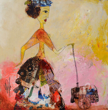 Pittura intitolato "Nomade" da Valérie Depadova, Opera d'arte originale, Acrilico