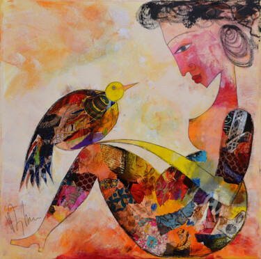 Картина под названием "On se comprend" - Valérie Depadova, Подлинное произведение искусства, Акрил