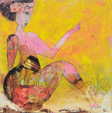 Malerei mit dem Titel "Par là, je sais..." von Valérie Depadova, Original-Kunstwerk, Acryl
