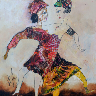 Schilderij getiteld "Danse" door Valérie Depadova, Origineel Kunstwerk, Acryl