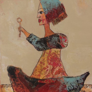 Painting titled "Femme d'ici d'aille…" by Valérie Depadova, Original Artwork, Other